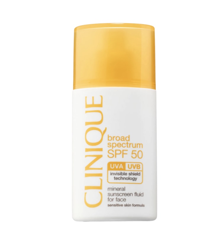 Clinique Broad Spectrum SPF 50 Mineral Sunscreen Fluid For Face