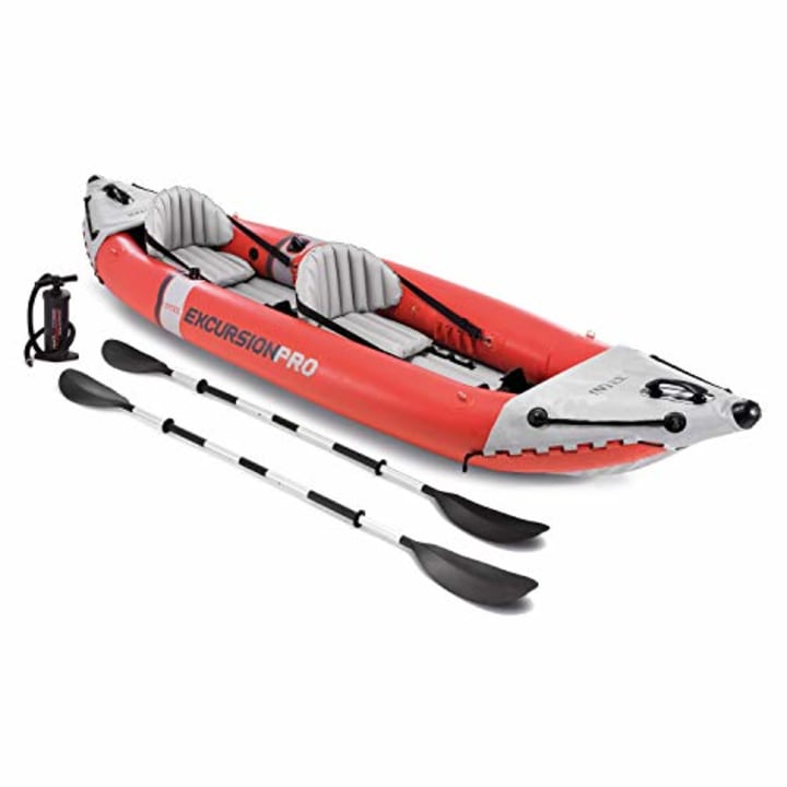 Intex Excursion Pro Kayak, Professional Series Inflatable Fishing Kayak.  Best Father's Day fishing gifts 2021.