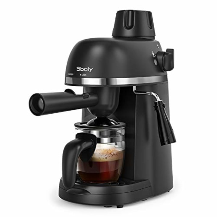 Sboly Steam Espresso Machine with Milk Frother
