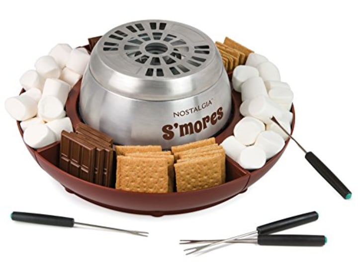 Nostalgia LSM400 Indoor Electric Stainless Steel Smores Maker.  Best s'mores makers and tools 2021.