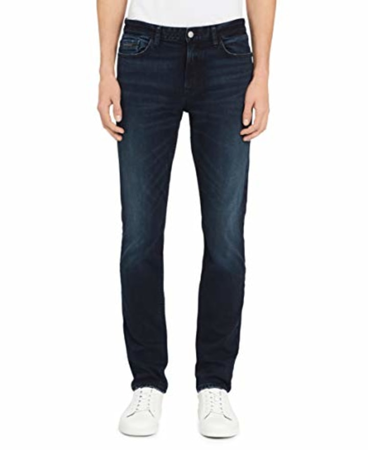 Calvin Klein Men's Medium Wash Slim Straight Fit Jeans | New with Tags