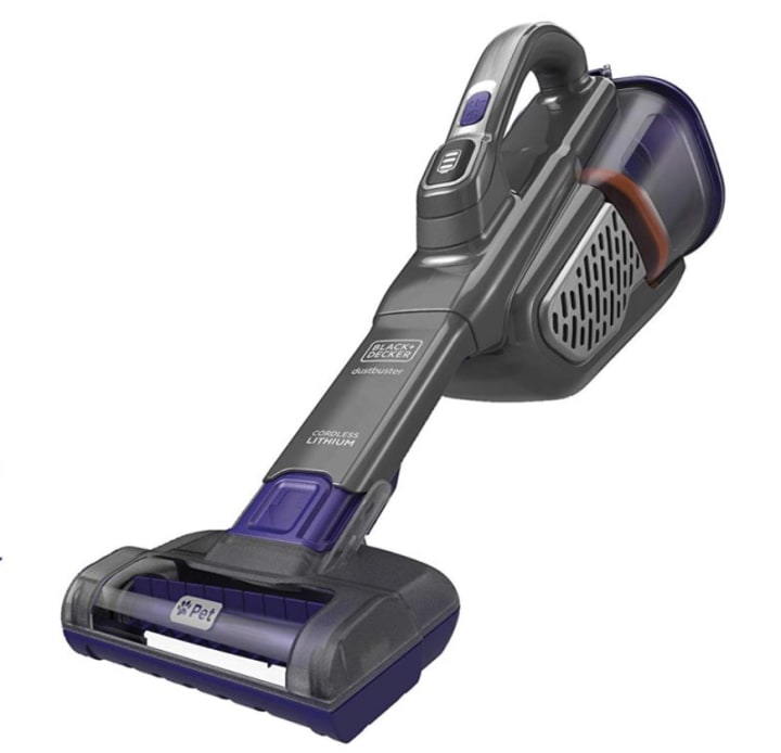 Black+Decker Furbuster AdvancedClean+ Pet Cordless Handheld Vacuum