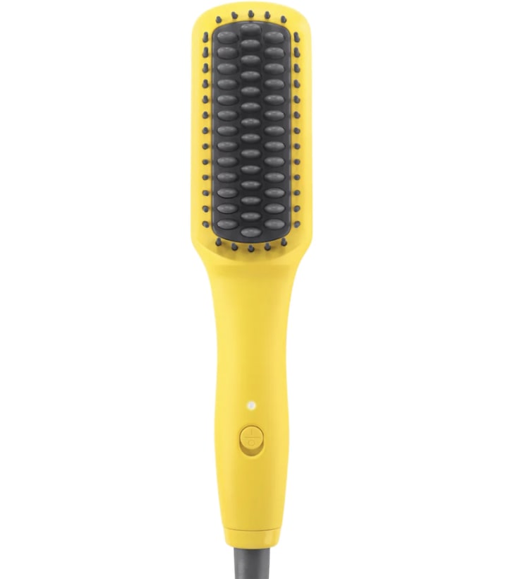 Mini heated sale hair brush