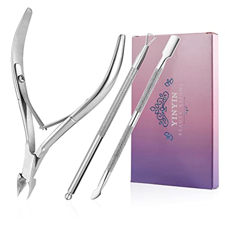 YINYIN Cuticle Trimmer with Cuticle Pusher