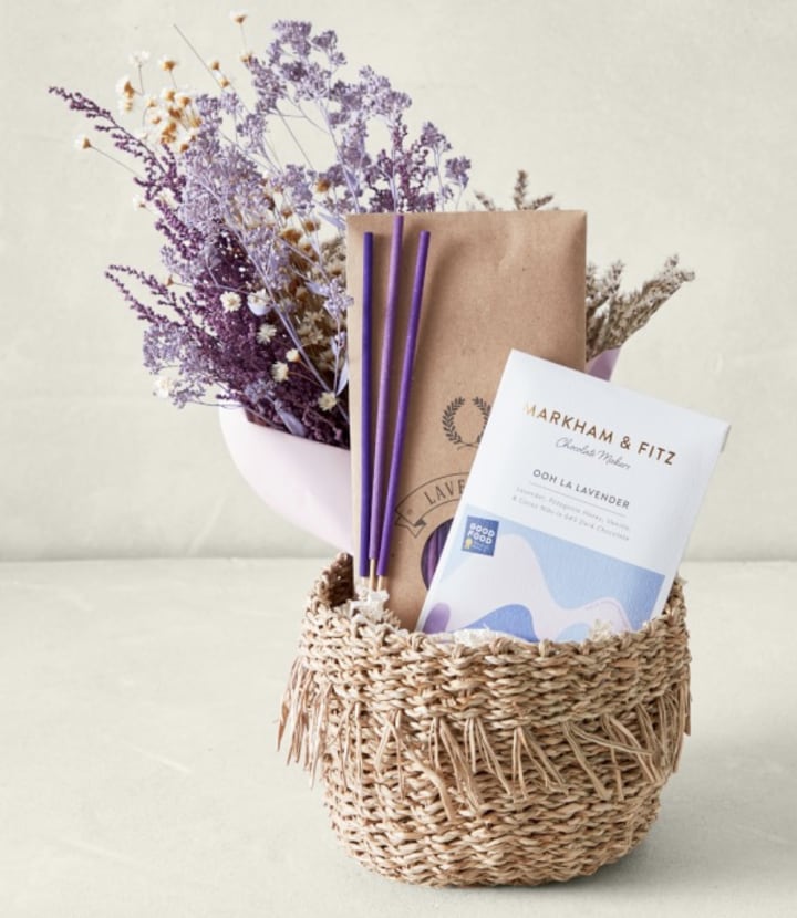 Williams Sonoma Lavender Gift Basket