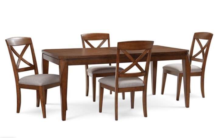 Highland 5-Piece Rectangle Dining Table Set