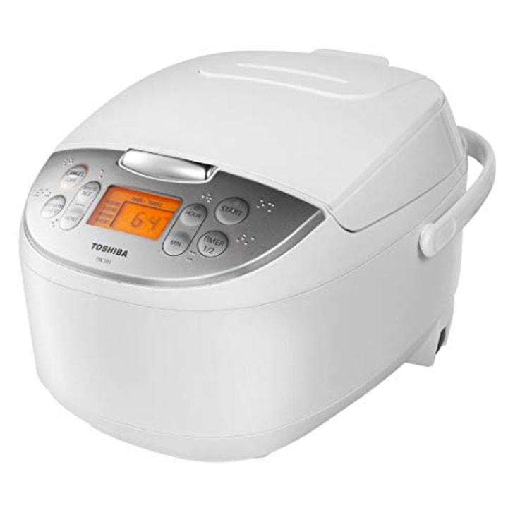 Toshiba Rice Cooker 6 Cups with Fuzzy Logic and One-Touch Cooking