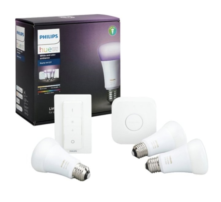 Philips Hue White & Color Ambiance A19 LED Starter Kit