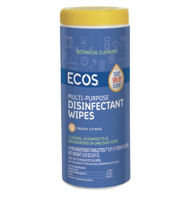 ECOS Fresh Citrus Multi-Purpose Disinfectant Wipes