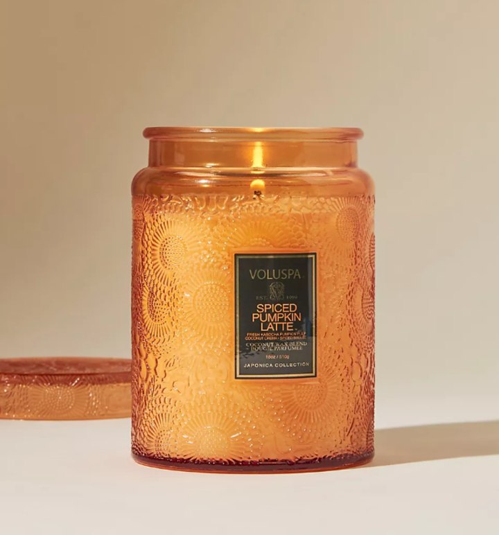 The Best Fall Candles - Honey Apple Butter Candle - Crackling wood
