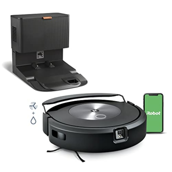 iRobot(R) Roomba Combo(TM) j7+ Self-Emptying Robot Vacuum &amp; Mop - Automatically vacuums and mops without needing to avoid carpets, Identifies &amp; Avoids Obstacles, Smart Mapping, Alexa, Ideal for Pets