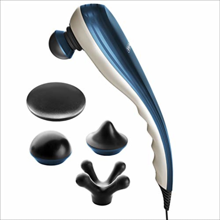 Wahl Deep Tissue Long Handle Percussion Massager - Handheld Therapy with Variable Intensity to Relieve Pain in The Back, Neck, Shoulders, Muscles, &amp; Legs for Arthritis - Model 4290-300