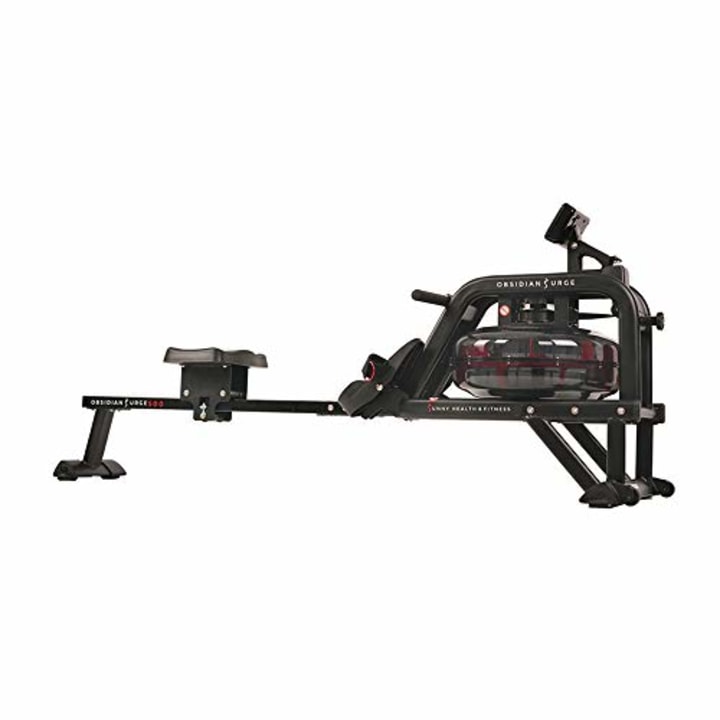 Sunny Health &amp; Fitness Obsidian Surge 500 Water Rowing Machine - SF-RW5713
