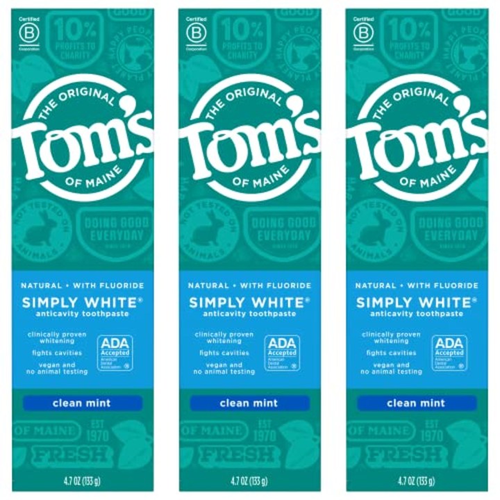Tom's of Maine Simply White Clean Mint Toothpaste