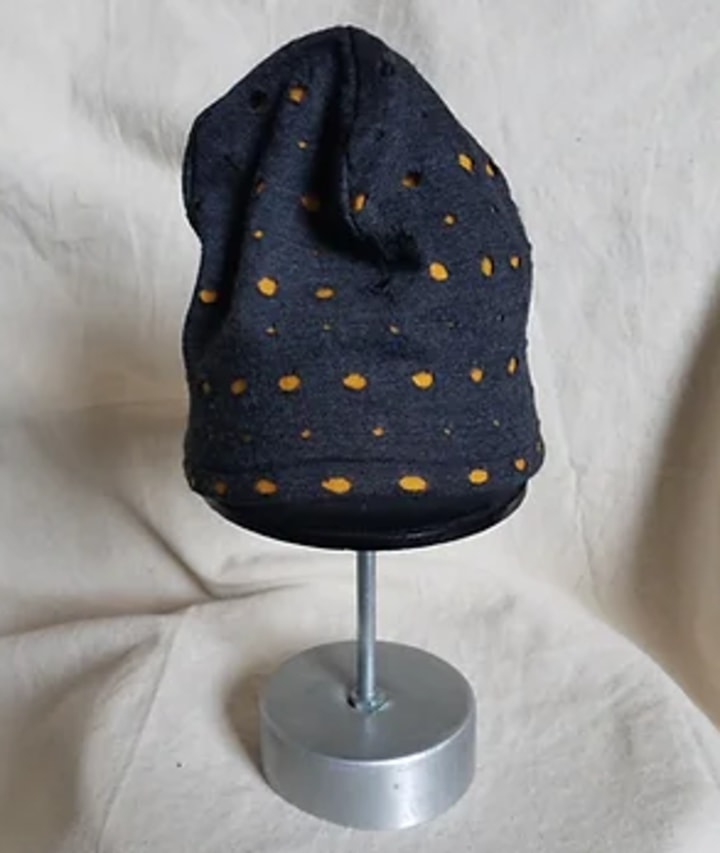 Shaka King Menswear Mustard/Charcoal Holes Knit Skullie
