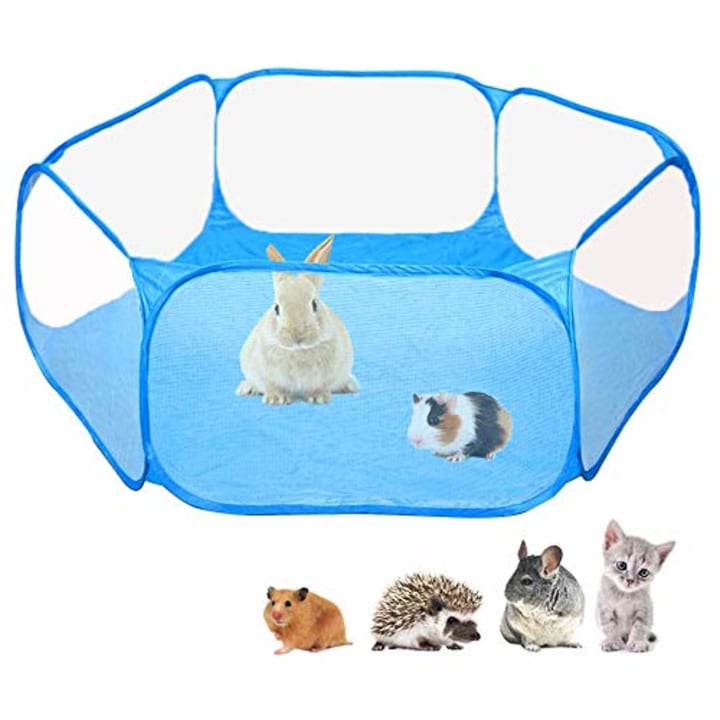 Small Animals C&amp;C Cage Tent, Breathable &amp; Transparent Pet Playpen