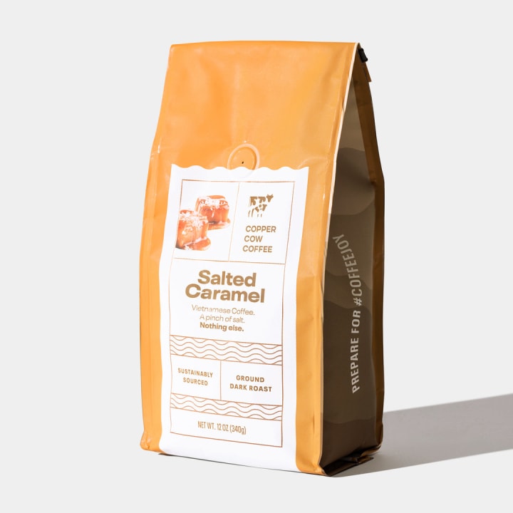 Copper Cow Coffee Salted Caramel Ground Coffee