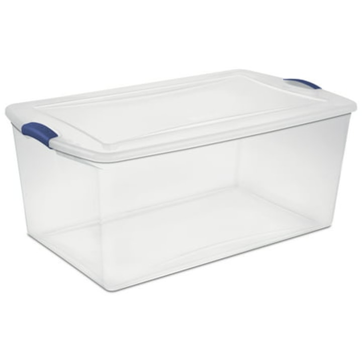 Sterilite 105 Qt. Clear Plastic Latching Box