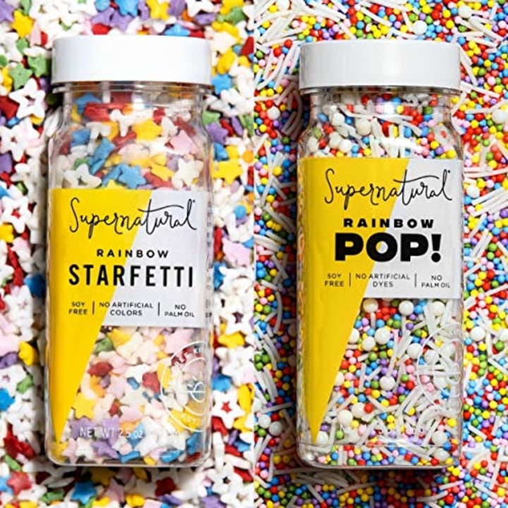 Supernatural Rainbow Pop! &amp; Starfetti Natural Sprinkle Kit
