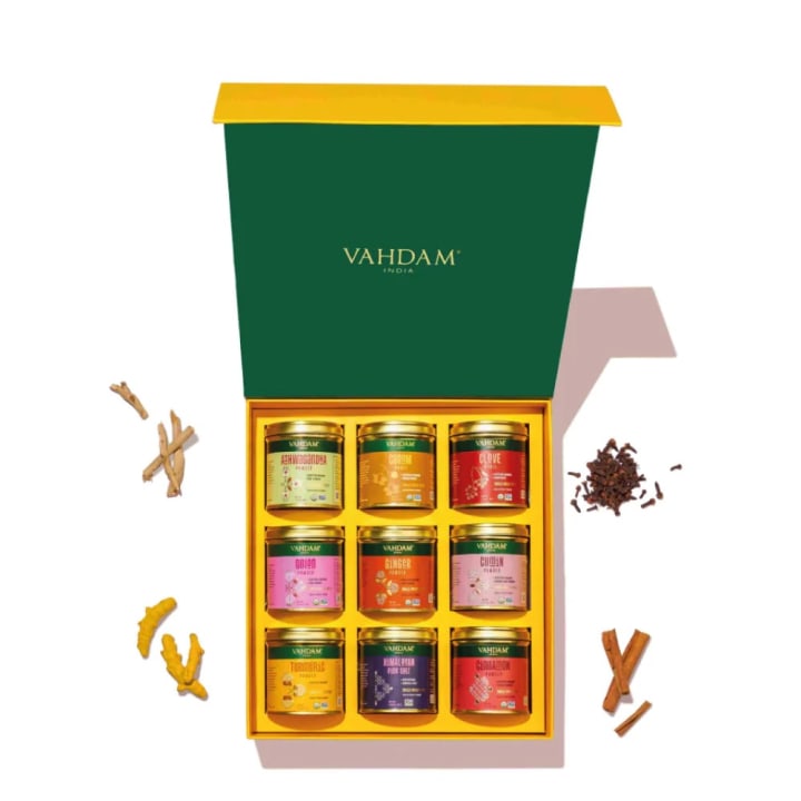 Vahdam India Kitchen Essentials: Box of 9 Single Origin Spices