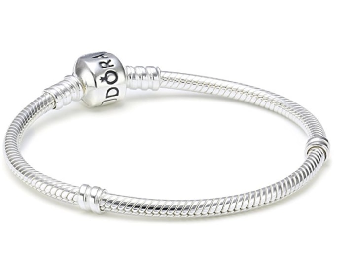 Pandora Women's Sterling 8.3 Bead Clasp Charm Bracelet