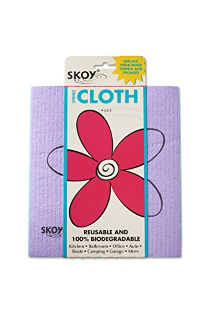 Skoy Eco-friendly Cleaning Cloth (4-pack: Assorted Colors) (Amazon)