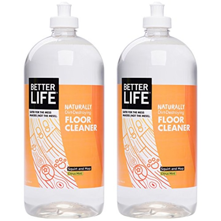 Better Life Natural Plant Based Best Hardwood Floor Cleaner, Safe on All Hard Floor Surfaces, Citrus Mint, 32 Ounces (Pack of 2) (Amazon)