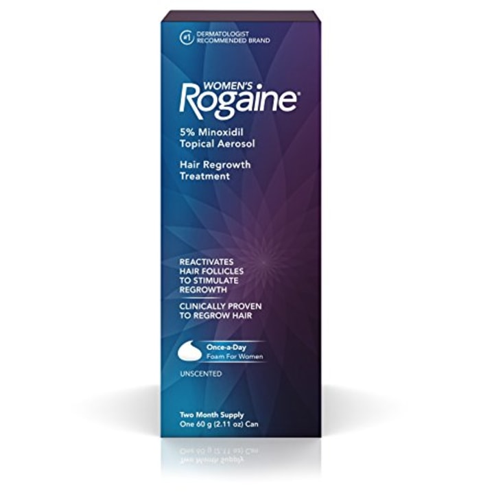 Women&#039;s Rogaine 5% Minoxidil Foam for Hair Thinning and Loss, Topical Treatment for Women's Hair Regrowth, 2-Month Supply (Amazon)