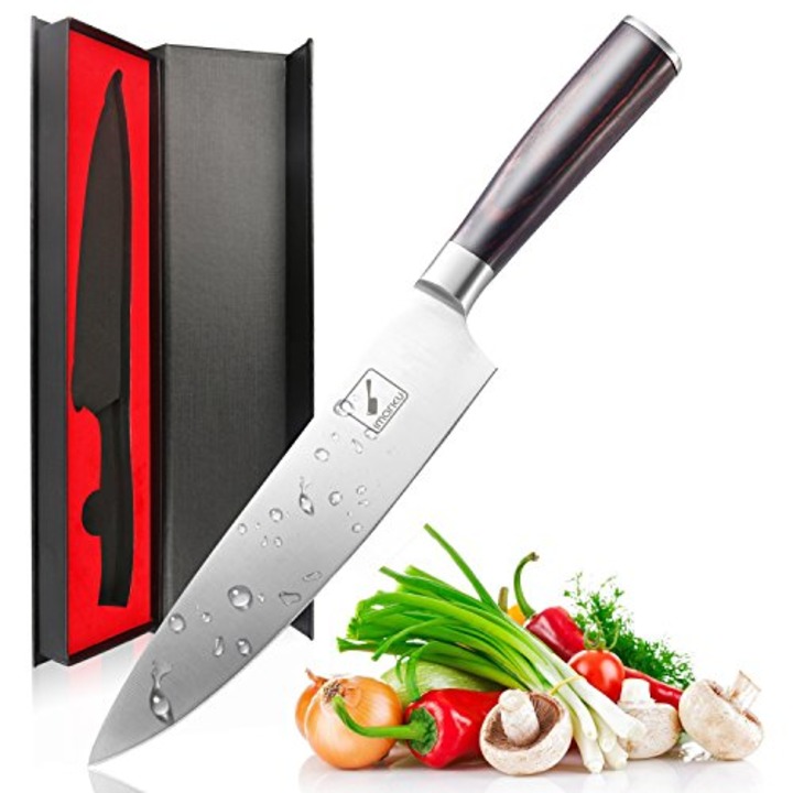Imarku Pro Kitchen 8 inch Chef&#039;s Knife High Carbon Stainless Steel Sharp Knives Ergonomic Equipment (Amazon)