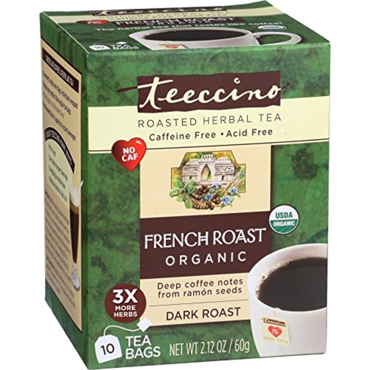 Teeccino Herbal Coffee Herbal Coffee Tee-Bags French Roast 10 Bags 1-Pack (Amazon)