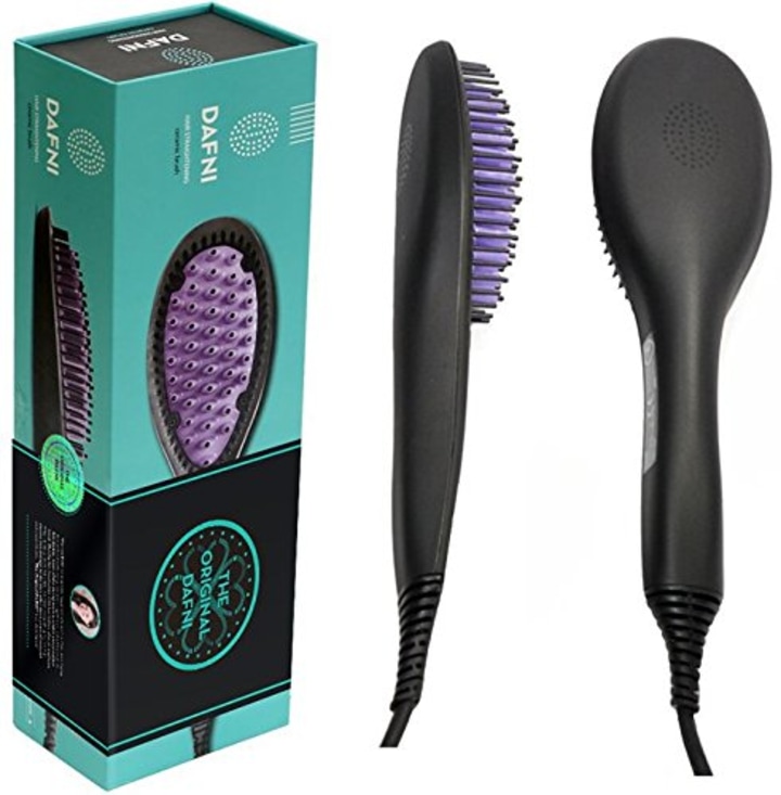 DAFNI The Original Hair Straightening Ceramic Brush - 120V for use in US &amp; Canada Only (Amazon)
