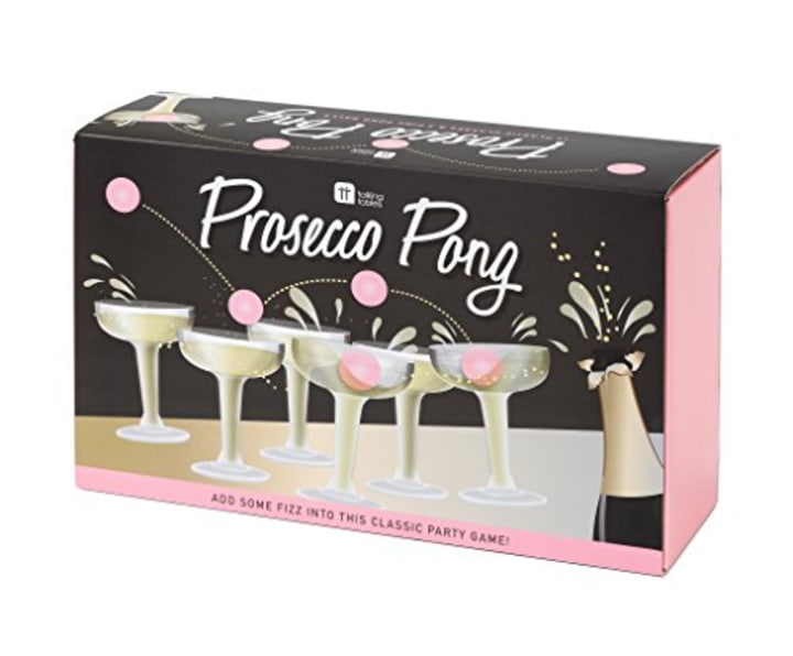 Talking Tables Prosecco Pong | The Original Drinking Game And Fun Alternative To Beer Pong | Ideal Secret Santa (Amazon)