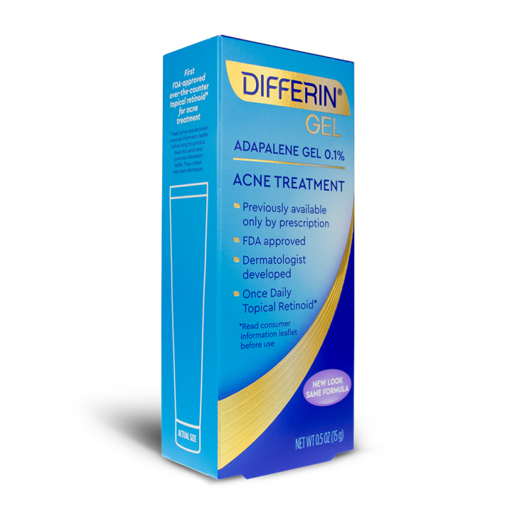 Differin Adapalene Gel 0.1% Acne Treatment, 15 gram (Walmart)