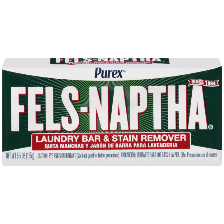 Purex Fels-Naptha Laundry Bar &amp; Stain Remover &amp; Pre-treater, 5.5 Ounce