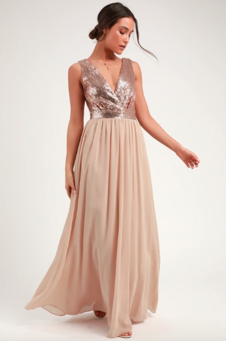 Expert Pick: Elegant Encounter Sequin Maxi Dress