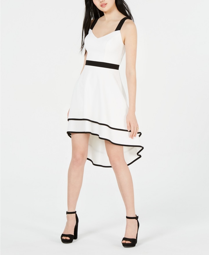 Black and white dress for graduation outlet