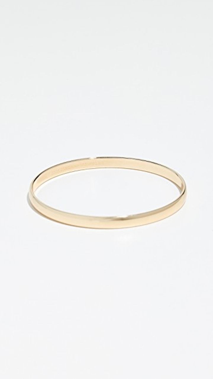 kate spade new york Idiom Collection &quot;Heart of Gold&quot; Bangle Bracelet, 7.75&quot; (Amazon)