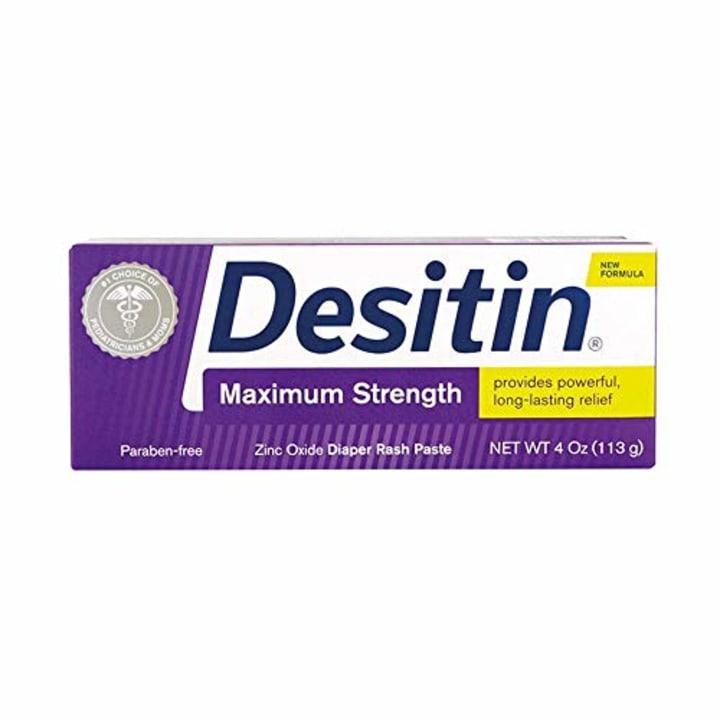 Desitin Maximum Strength Baby Diaper Rash Cream with 40% Zinc Oxide for diaper rash Relief &amp; Prevention, 4 oz