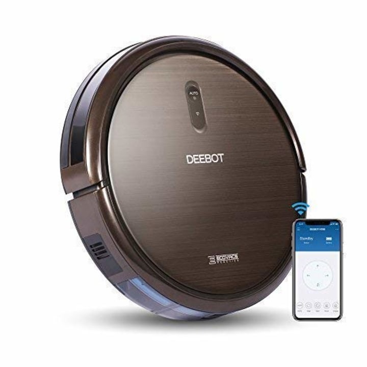 ECOVACS DEEBOT N79S Robotic Vacuum Cleaner with Max Power Suction,  Up to 120 min Runtime, Hard Floors and Carpets, Works with Alexa, App Controls, Self-Charging, Quiet
