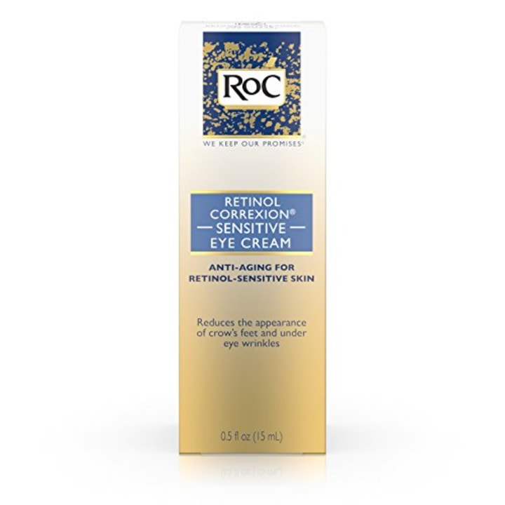 RoC Retinol Correxion Anti-Aging Eye Cream for Sensitive Skin, Anti-Wrinkle Treatment with milder retinol formula that helps condition skin to retinoids .5 fl. oz