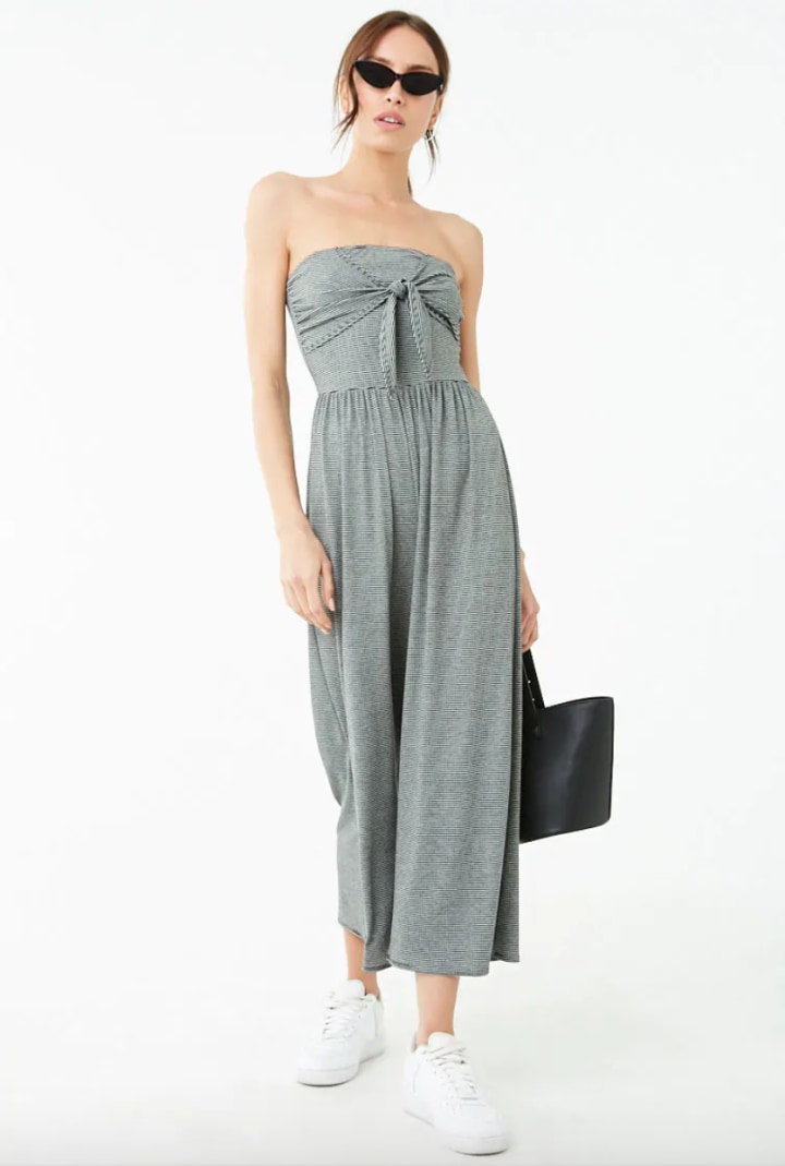 Ribbed Striped Jumpsuit