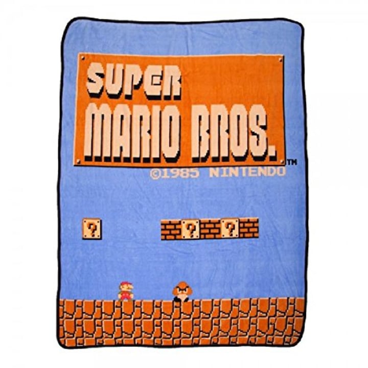 Nintendo Super Mario Brothers Throw Blanket