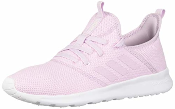 adidas Women&#039;s Cloudfoam Pure, aero Pink/White, 9 M US