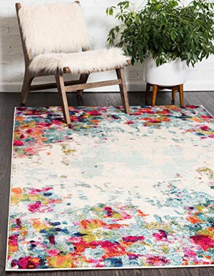 Unique Loom Abstract Colorful Area Rug