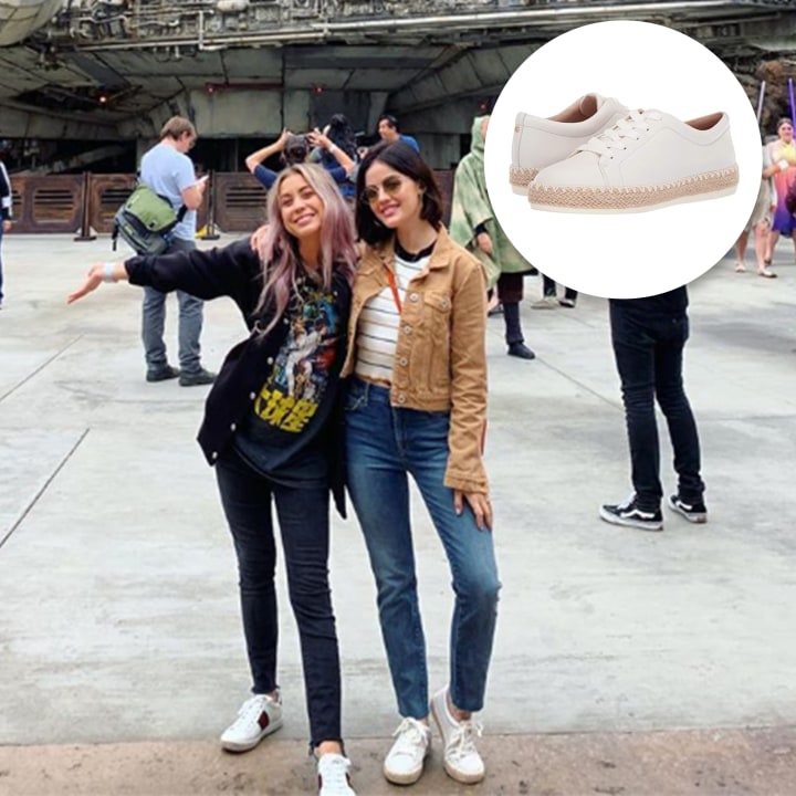 Lucy Hale, Grey Sneakers, Mesh, Adidas Sneakers, Brown Louis