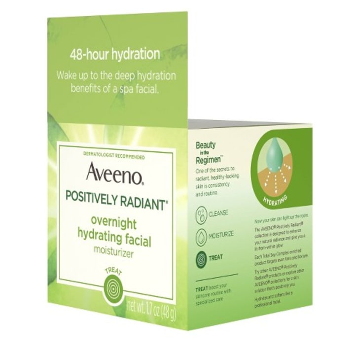 Aveeno Active Naturals Positively Radiant Overnight Hydrating Facial Moisturizer