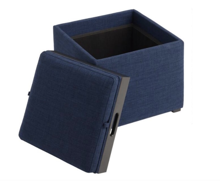 Square ryan modular storage ottoman with tray top discount