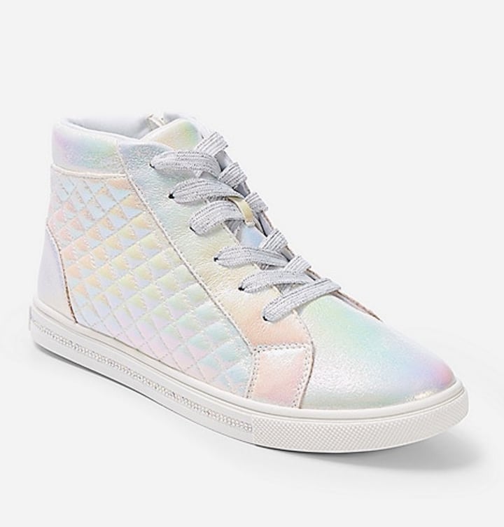 Holo Quilted High Top Sneakers
