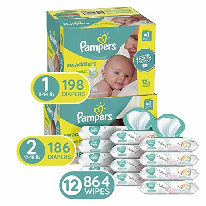 Pampers Baby Diapers and Wipes Starter Kit