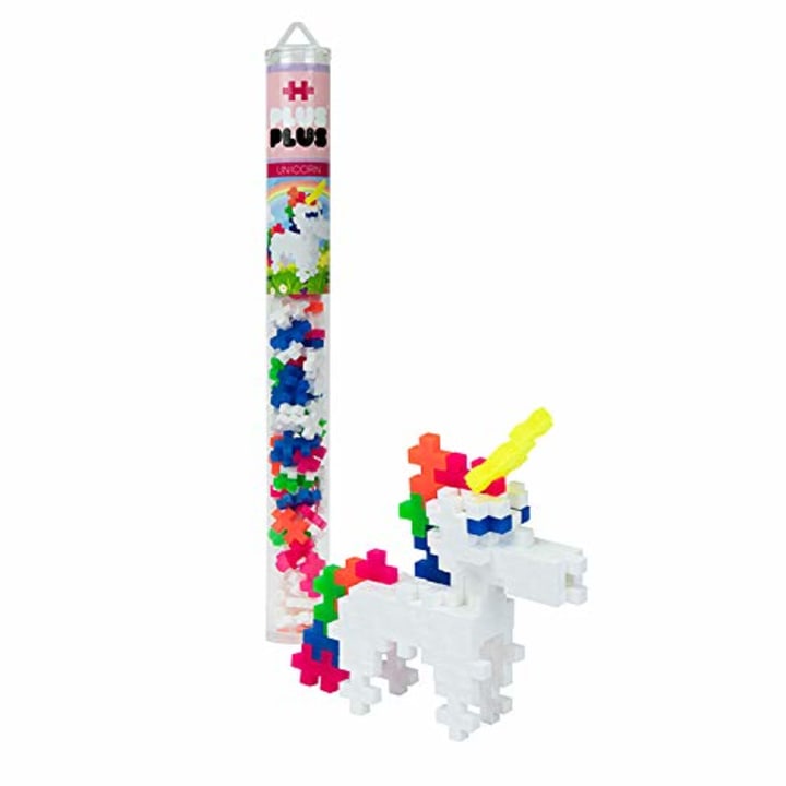 Plus-Plus - Construction Building Toy, Mini Maker Tube - 70 Piece - Unicorn
